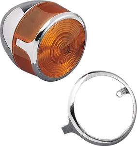 Drag Specialties TURN SIGNAL LENS TRIM RING CHR