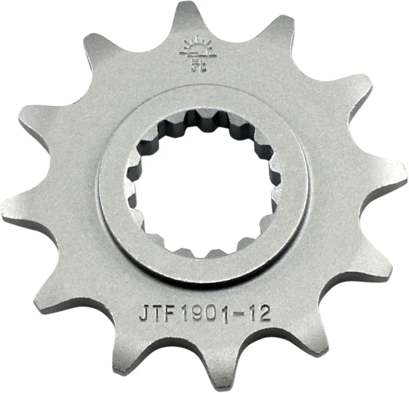 JT SPROCKETS JTF1901.12 FRONT REPLACEMENT SPROCKET 12 TEETH 520 PITCH NATURAL STEEL