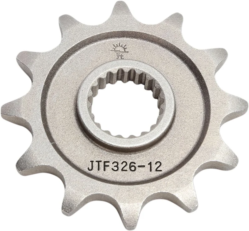 JT SPROCKETS JTF326.12 FRONT REPLACEMENT SPROCKET 12 TEETH 520 PITCH NATURAL STEEL