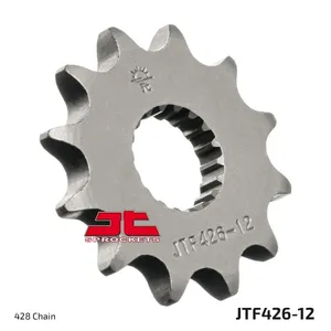 JT SPROCKETS JTF426.12 FRONT REPLACEMENT SPROCKET 12 TEETH 428 PITCH NATURAL STEEL