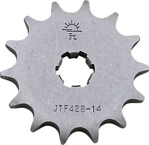 JT SPROCKETS JTF428.14 FRONT REPLACEMENT SPROCKET 14 TEETH 428 PITCH NATURAL STEEL