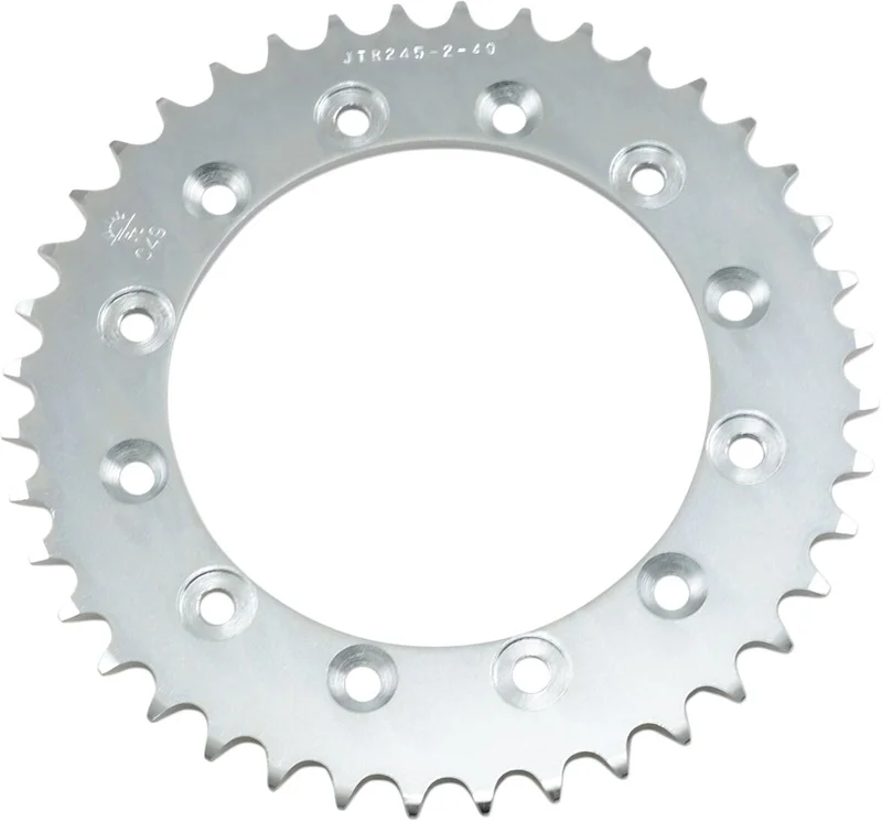 JT SPROCKETS JTR245/2.40 REAR REPLACEMENT SPROCKET 40 TEETH 520 PITCH NATURAL C49 HIGH CARBON STEEL