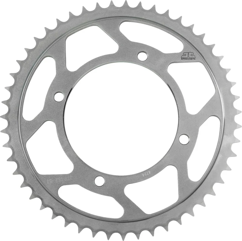 JT SPROCKETS JTR462.51 REAR REPLACEMENT SPROCKET 51 TEETH 428 PITCH NATURAL C49 HIGH CARBON STEEL