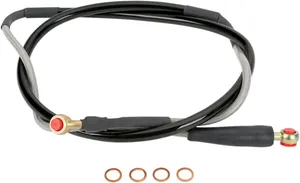 MOOSE OFFROAD HARD-PARTS BRAKE LINE STAINLESS STEEL FRONT KAWASAKI