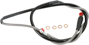 MOOSE OFFROAD HARD-PARTS BRAKE LINE STAINLESS STEEL FRONT YAMAHA