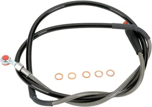 MOOSE OFFROAD HARD-PARTS BRAKE LINE STAINLESS STEEL FRONT YAMAHA