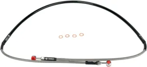 MOOSE OFFROAD HARD-PARTS BRAKE LINE STAINLESS STEEL FRONT YAMAHA