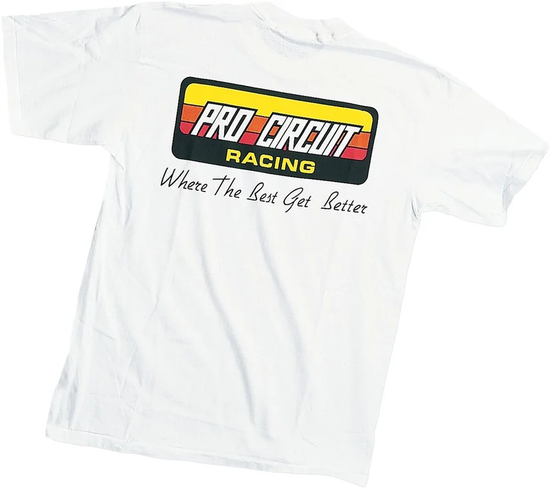 PRO CIRCUIT T-SHIRT ORIGINAL-LOGO WHITE M
