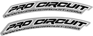 PRO CIRCUIT FRONT FENDER DECAL BLACK
