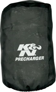 K&N Universal Precharger Air Filter Wrap<br><ul><li>Extend service interval by prefiltering tiny contaminants when used in severe conditions</li><li>Features double-stitched elastic openings to secure the filter placement</li><li>Designed to be run dry and can be cleaned with K&amp;N filter cleaner</li><li>Made from a highly durable polyester material wraps around K&amp;N filters</li><li>Prechargers are designed to custom fit the filters</li></ul>