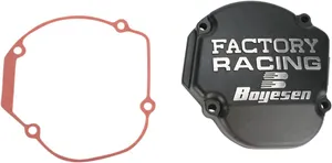 BOYESEN IGNITION COVER FACTORY RACING ALUMINUM REPLACEMENT BLACK