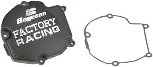 BOYESEN IGNITION COVER FACTORY RACING ALUMINUM REPLACEMENT BLACK