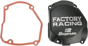 BOYESEN IGNITION COVER FACTORY RACING ALUMINUM REPLACEMENT BLACK