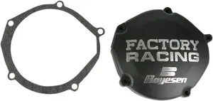 BOYESEN IGNITION COVER FACTORY RACING ALUMINUM REPLACEMENT BLACK