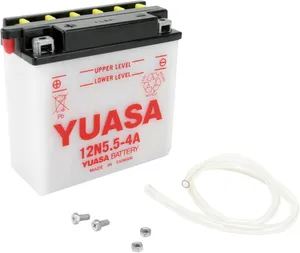 YUASA BATTERY CONVENTIONAL 12V 135 MM X 60 MM X 130 MM LEAD ACID REPLACEMENT CLEAR