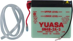 YUASA BATTERY CONVENTIONAL 6V 102 MM X 48 MM X 96 MM LEAD ACID REPLACEMENT CLEAR