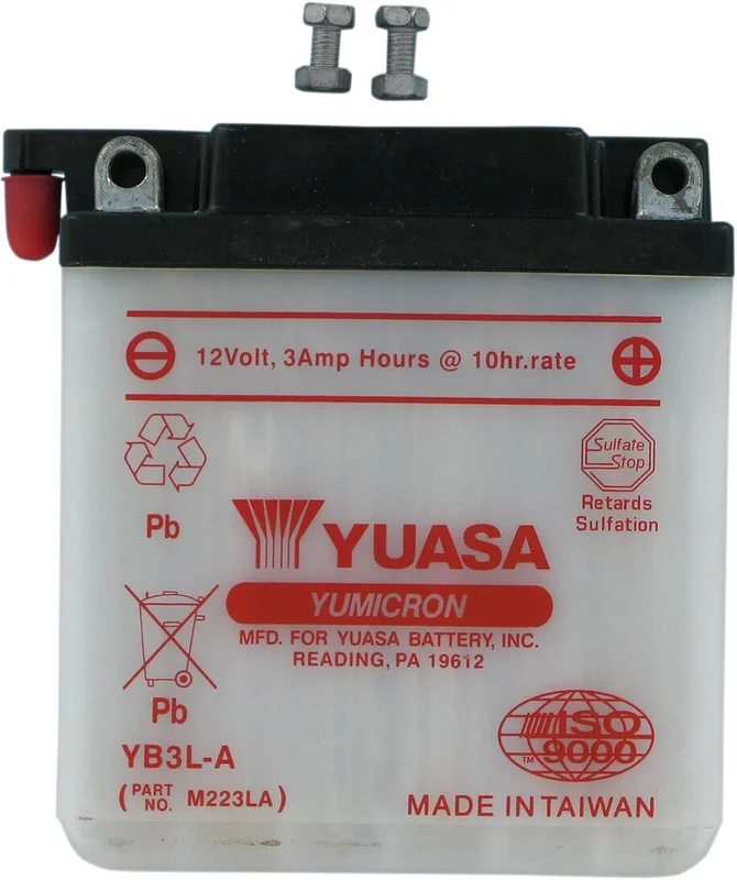 YUASA BATTERY YUMICRON 12V 96,52 MM X 57 MM X 109,22 MM CONVENTIONAL LEAD ACID REPLACEMENT CLEAR