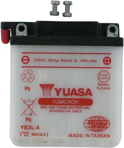YUASA BATTERY YUMICRON 12V 96,52 MM X 57 MM X 109,22 MM CONVENTIONAL LEAD ACID REPLACEMENT CLEAR