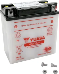 YUASA BATTERY YUMICRON 12V 134,62 MM X 75 MM X 139 MM CONVENTIONAL LEAD ACID REPLACEMENT CLEAR