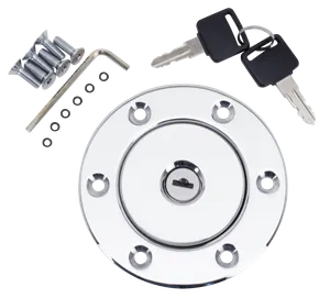 Zodiac (Genuine Zodiac Products) CHROME PLATED AERO-STYLE ALUMINUM GAS CAPS