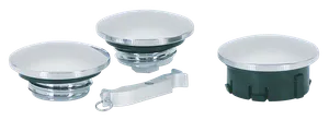 Zodiac (Genuine Zodiac Products) CHROME BILLET "ESSENTIAL" GAS CAPS