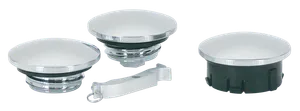 Zodiac (Genuine Zodiac Products) CHROME BILLET "ESSENTIAL" GAS CAPS