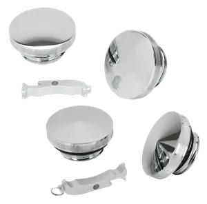 Zodiac (Genuine Zodiac Products) CHROME BILLET POINTED OR DOMED "ESSENTIAL" GAS CAPS
