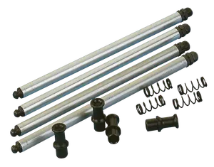 Bender Cycle SOLID ADJUSTABLE PUSHROD SET FOR SHOVELHEAD