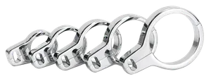 Zodiac (Genuine Zodiac Products) CHROME PLATED BILLET ALUMINUM DUAL CABLE CLAMPS