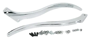 Zodiac (Genuine Zodiac Products) CHROME BILLET ALUMINUM FENDER STRUTS FOR SOFTAIL