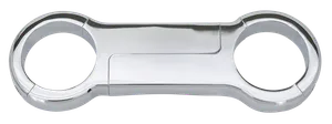 Zodiac (Genuine Zodiac Products) CHROME FRONT FORK ANTI-TWEAK BRACE