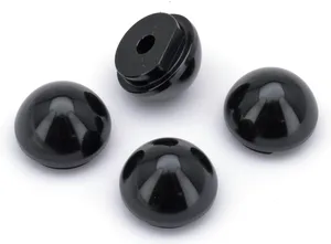 Zodiac (Genuine Zodiac Products) Tomahawk Ape Hanger Domed End Cap, Black, Set of 4