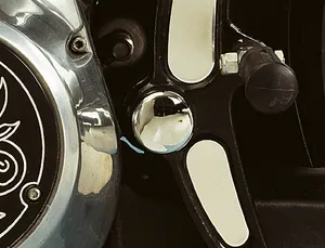 Zodiac (Genuine Zodiac Products) SWINGARM PIVOT BOLT COVERS FOR EVOLUTION SOFTAIL
