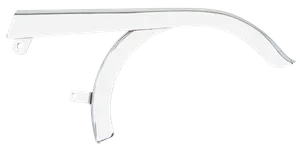 Zodiac (Genuine Zodiac Products) Single-Sided Swingarm Belt Guard, Chrome