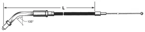 Zodiac (Genuine Zodiac Products) T13 - THROTTLE AND IDLE CABLE 1996-2006 SPORTSTER