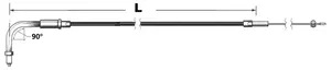 Zodiac (Genuine Zodiac Products) THROTTLE AND IDLE CABLES FOR USE WITH S&S SUPER E AND SUPER G CARBURETORS AND 1996 TO PRESENT SNAP-IN STYLE THROTTLE