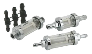 Zodiac (Genuine Zodiac Products) CHROME SEE-THROUGH FUEL FILTER