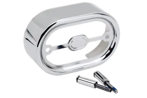 Zodiac (Genuine Zodiac Products) CHROME PLATED OVAL SHAPED REGULATOR COVERS