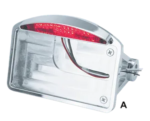Zodiac (Genuine Zodiac Products) SIDE MOUNT & FENDER MOUNT LICENSE PLATE BRACKETS WITH LED TAILLIGHTS