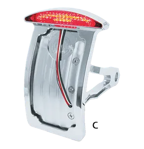 Zodiac (Genuine Zodiac Products) SIDE MOUNT & FENDER MOUNT LICENSE PLATE BRACKETS WITH LED TAILLIGHTS