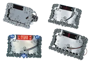 Zodiac (Genuine Zodiac Products) SKULL MANIAC LICENSE PLATE BRACKETS WITH LED TAILLIGHTS