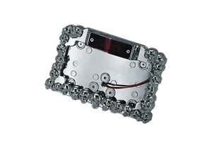 Zodiac (Genuine Zodiac Products) SKULL MANIAC LICENSE PLATE BRACKETS WITH LED TAILLIGHTS