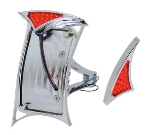 Zodiac (Genuine Zodiac Products) SIDEMOUNT LICENSE PLATE BRACKET WITH GOTHIC LED TAILLIGHT