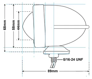 Zodiac (Genuine Zodiac Products) BULLET MARKER LIGHT "WINGED"