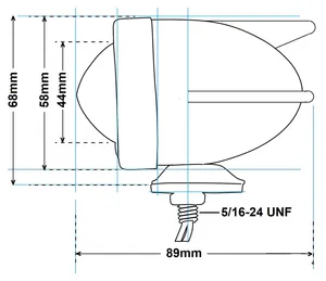 Zodiac (Genuine Zodiac Products) BULLET MARKER LIGHT 3 WINGS