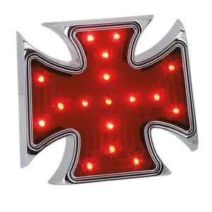 Zodiac (Genuine Zodiac Products) CHROME BILLET MALTESE STYLE LED TAILLIGHT