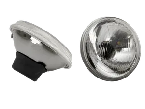 Zodiac (Genuine Zodiac Products) 5 1/2" CHROME BATES STYLE HEADLIGHTS