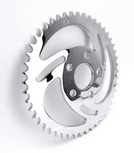 Zodiac (Genuine Zodiac Products) "SWIRLED" REAR SPROCKETS WITH CHROME FINISH