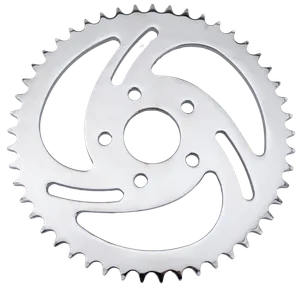 Zodiac (Genuine Zodiac Products) "SWIRLED" REAR SPROCKETS WITH CHROME FINISH