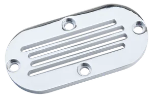 Zodiac (Genuine Zodiac Products) VENTED CHROME OUTER PRIMARIES FOR DYNA AND SOFTAIL